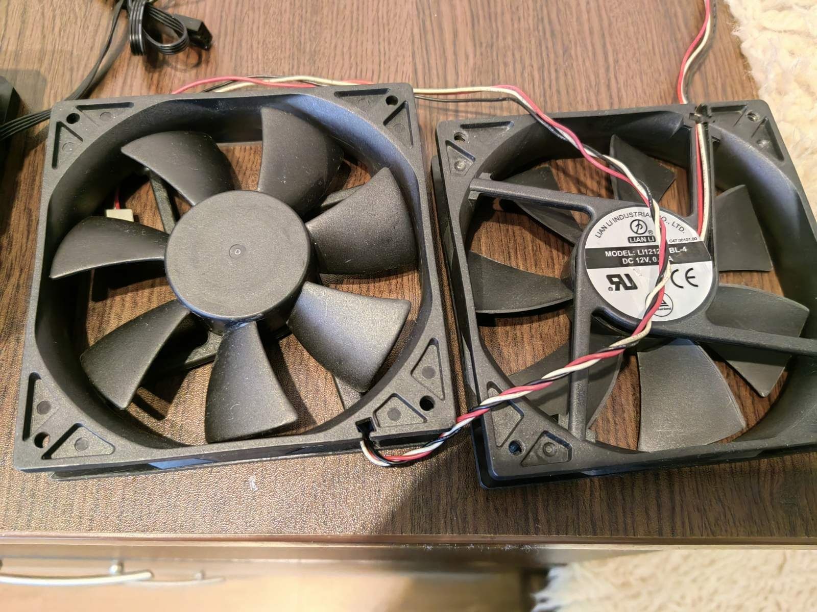 Продавам 120мм вентилатори Corsair/Enermax/LianLi