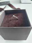 Inel logodna Teilor - Clio - aur alb 18k, diamant 0,11ct, marimea 54