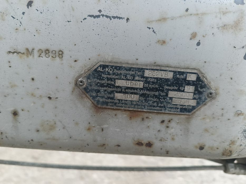 Remorca 2000kg utilaje proțap reglabil