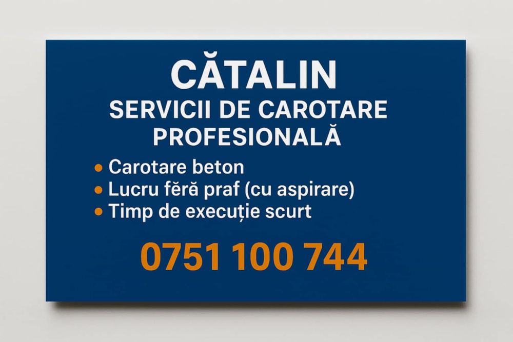 Servicii profesionale carotare beton / BCA + pavare și grădinărit