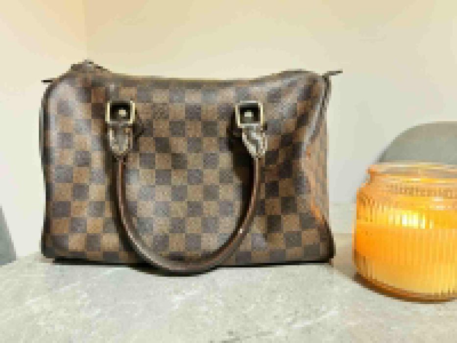 Geantă tip Louis Vuitton Speedy Damier, stare uzata