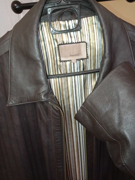 Кафяво кожено яке Pelluria