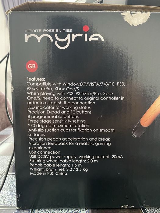 Set volan si pedale myria mg7400 gaming