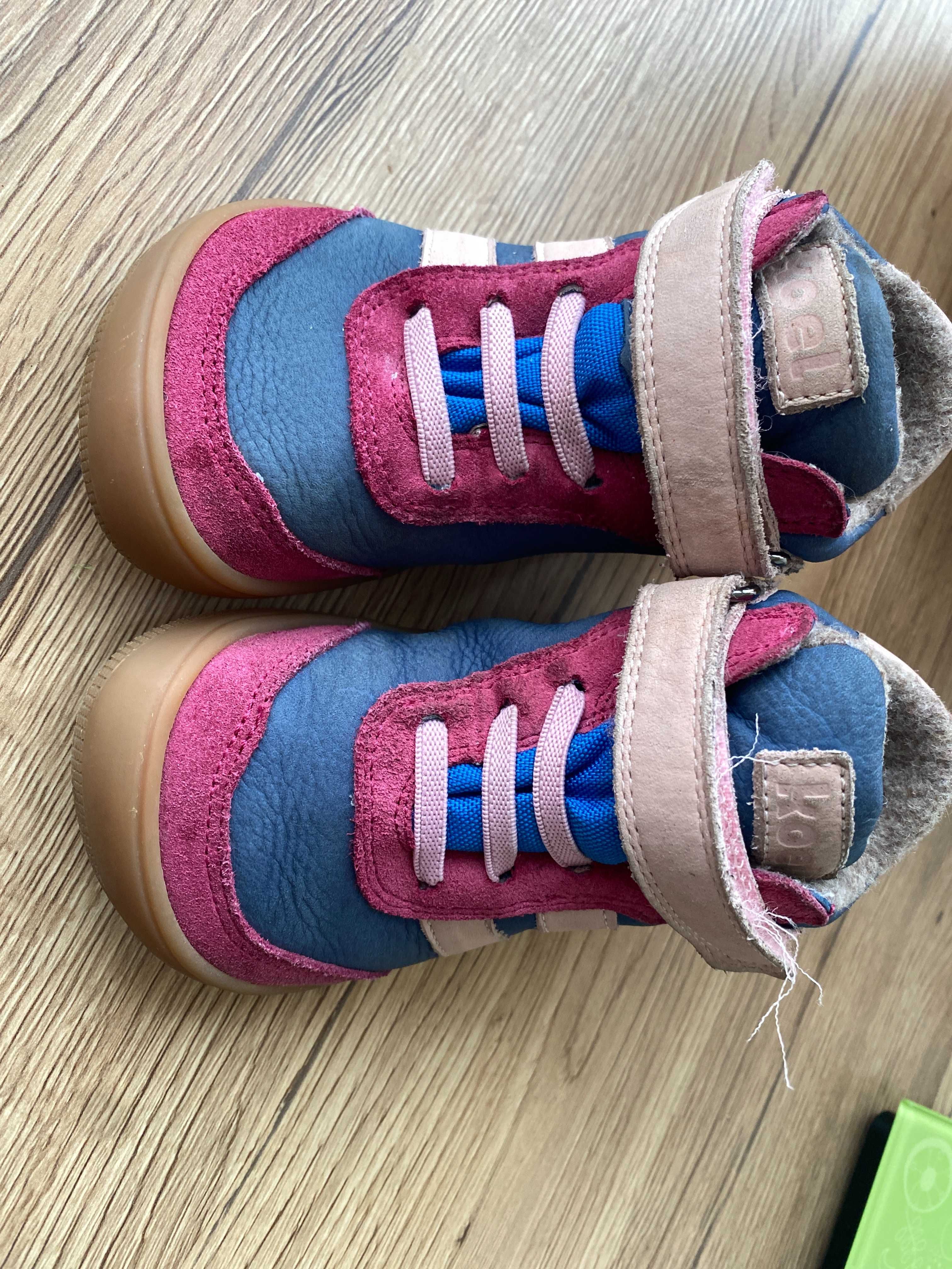 Зимни боси детски обувки KOEL4KIDS DANIEL TEX Fucsia