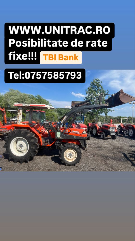 Tractoras tractor japonez kubota L1-315 cu incarcator frontal