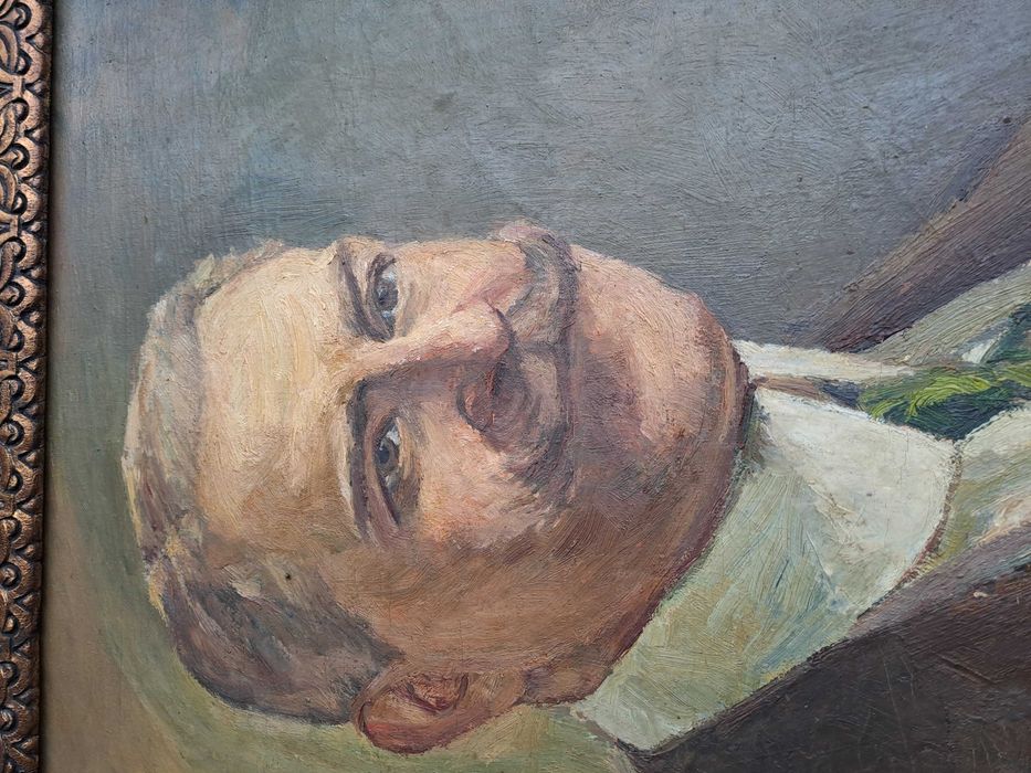 tablou pictura portret Constantin Bulat  93/72 cm