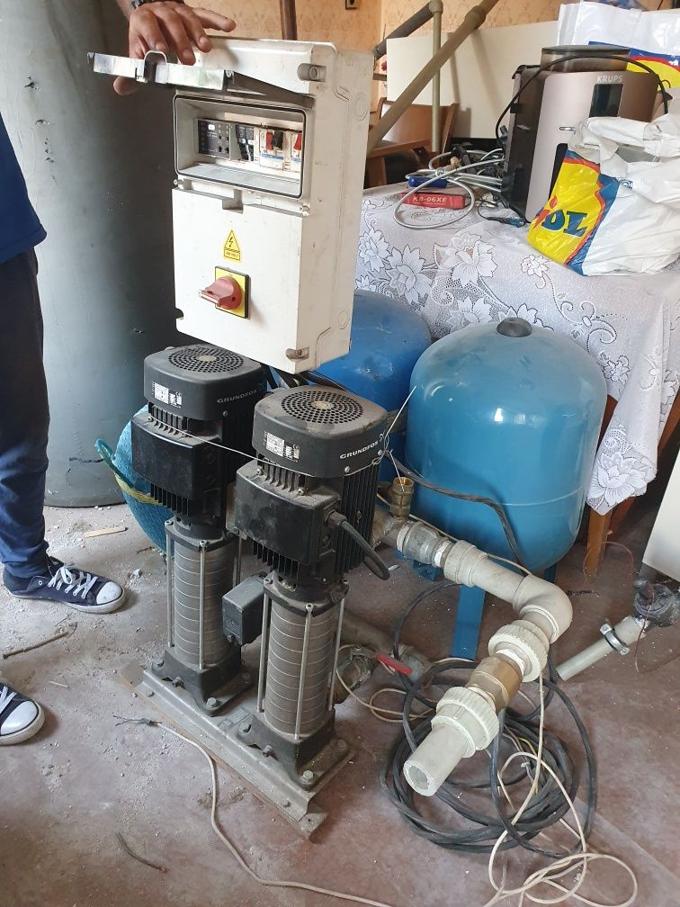 Хидрофорна система Grundfos трифазна