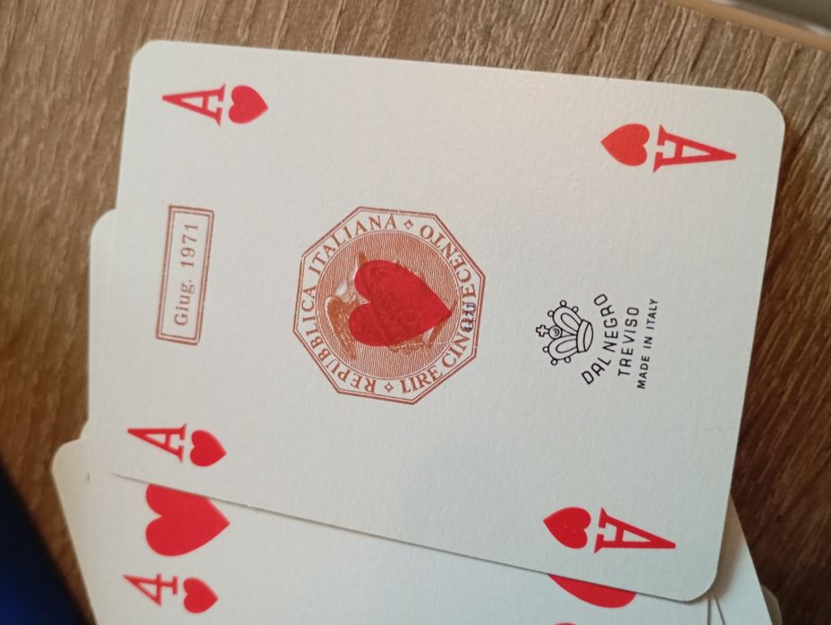 Set cărți de joc Dal Negro din 1971