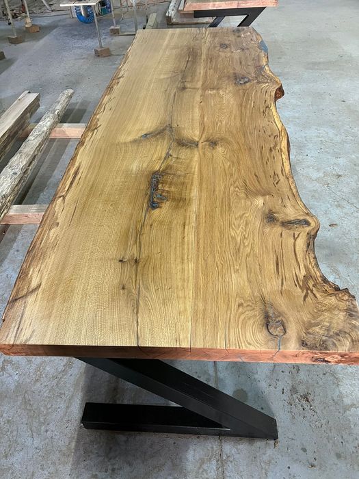 Blat Masa din Lemn Stejar Rusitc Netivit & Mobila Alpin Desgin