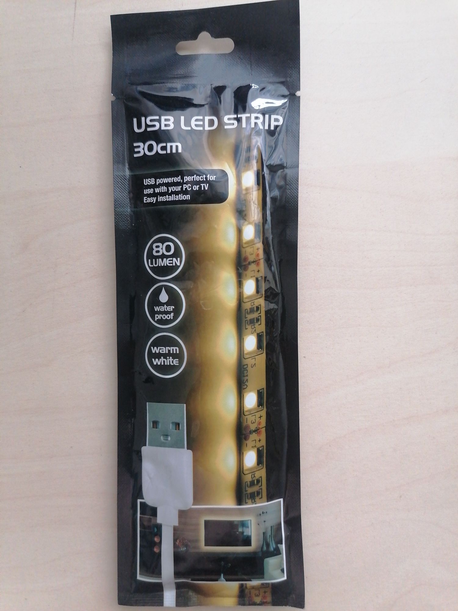 LED ленти 30 см с USB