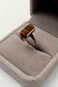 Сребърен пръстен от Париж мода от средата на века.