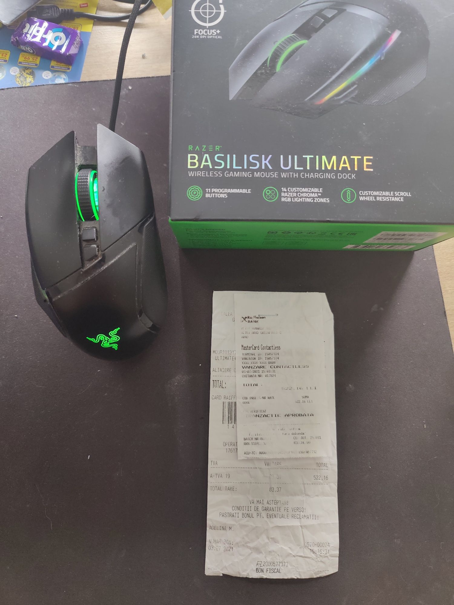 Mouse Razer Basilisk Ultimate + Dock