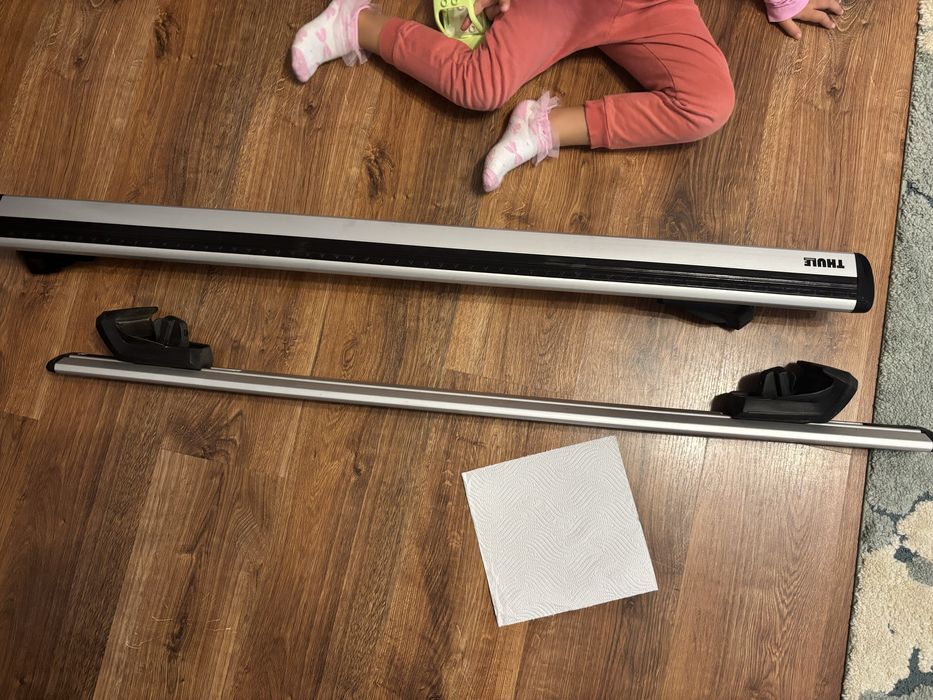 Thule Evo WingBar raised rail - bare auto transversale portbagaj