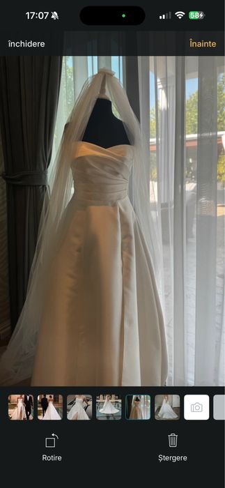 Rochie de mireasa Milla Nova Margiela, tafta mikado, marimea S