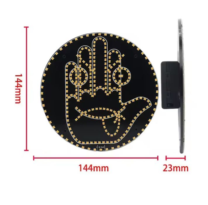 Стикер светещ за задно стъкло, LED осветление за кола