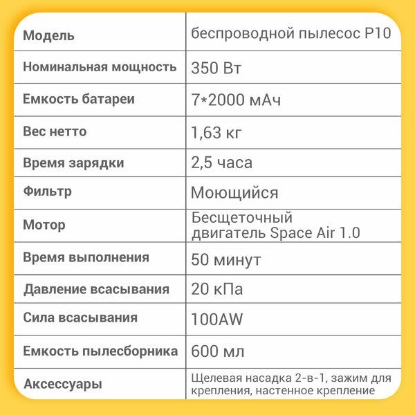 Пылесос Dreame P10