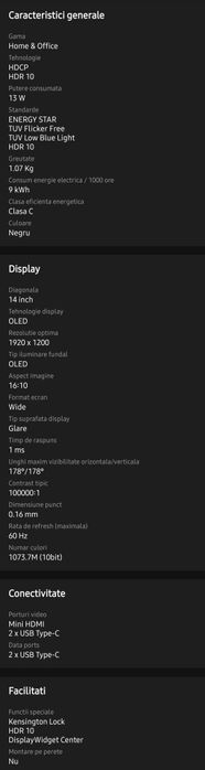 Monitor portabil cu doua ecrane ASUS ZenScreen Duo OLED M