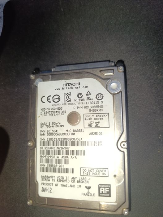 Продам жёский диск для ноутбука 500GB