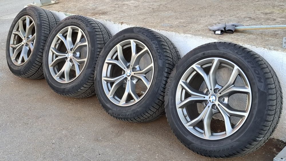 Лети джанти с зимни гуми от БМВ Х5, 19ц.