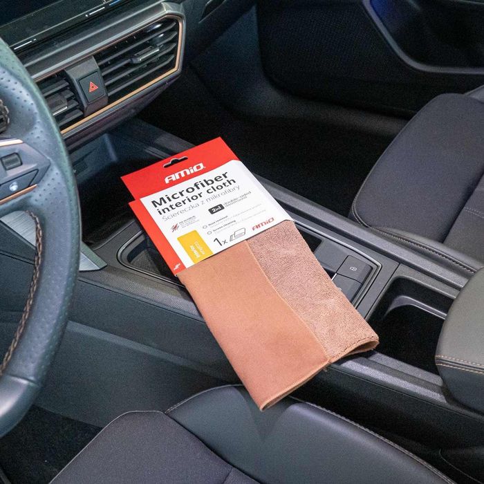 микрофибърна кърпа 2в1 за почистване на интериор и екрани в ...