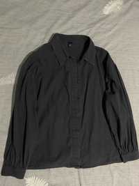 Рубашка чёрная shein