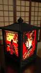 Lampa japoneza Kiyomi, LED, RGB cu telecomanda
