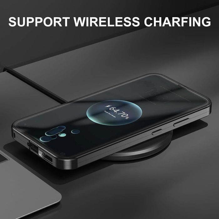 Двоен магнитен кейс за samsung galaxy s25 fe със защита на камерите