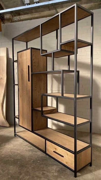 Стеллаж в стиле лофт на заказ, loft stelajlar