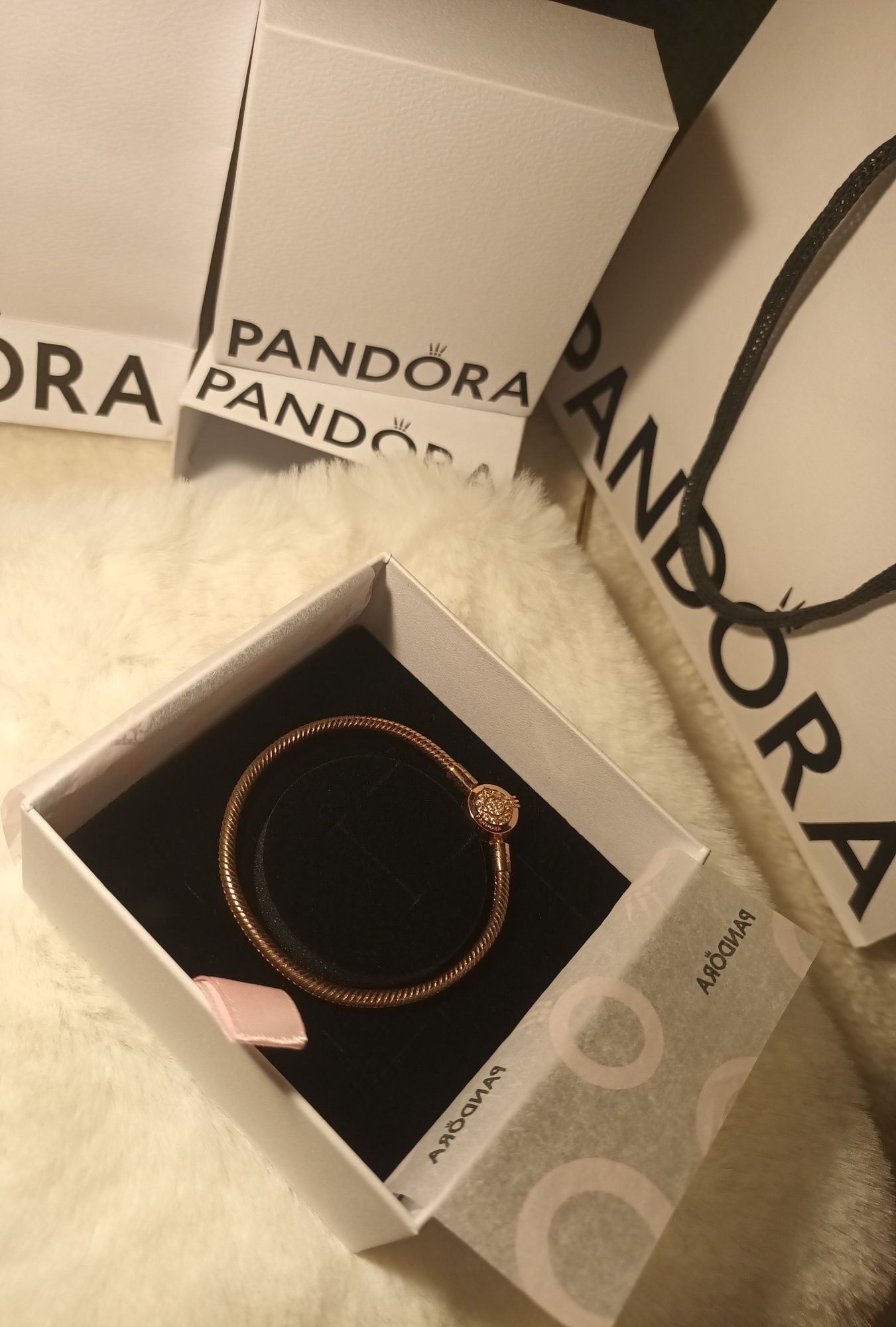 Bratara Pandora rose-gold 14k