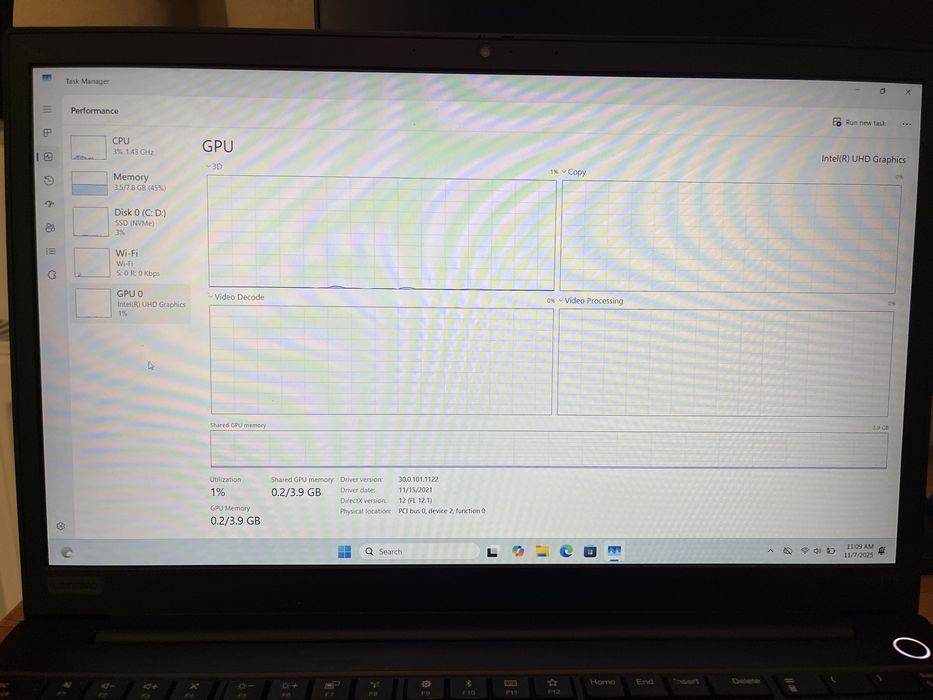 Laptop Lenovo E15 15.6” inch, procesor i5-10210U Full HD