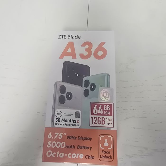 Продам новый телефон ZTE Blade A36 в упаковке