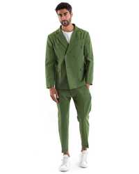 Costum barbati verde General Fashion