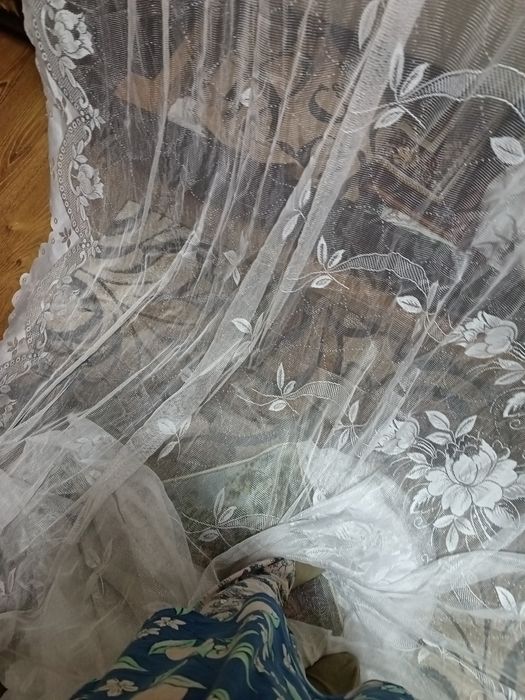 Тюль новая красивая с рисунком цветов