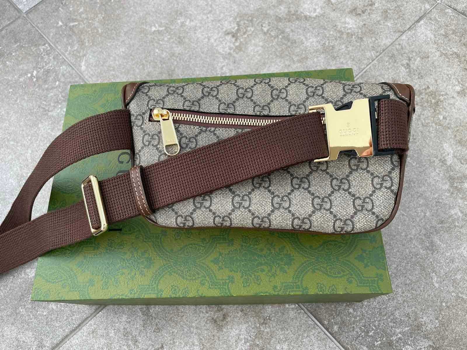 Gucci Geantă cu centură cu interblocare G Unisex Geantă pentru bărbați