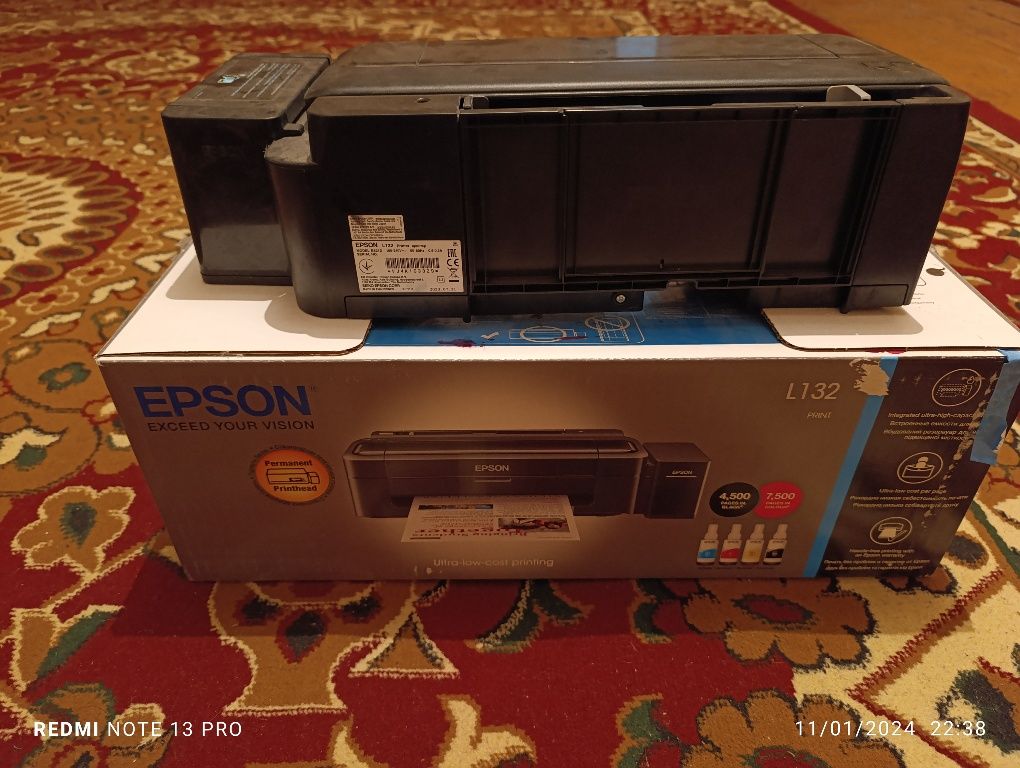 Epson L132 цветной принтер зор жағдайда