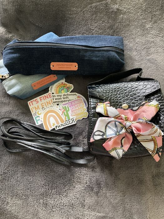 Черна чанта+ два несесера