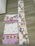 Set protectie laterala patut si lenjerie 2 piese 120x60