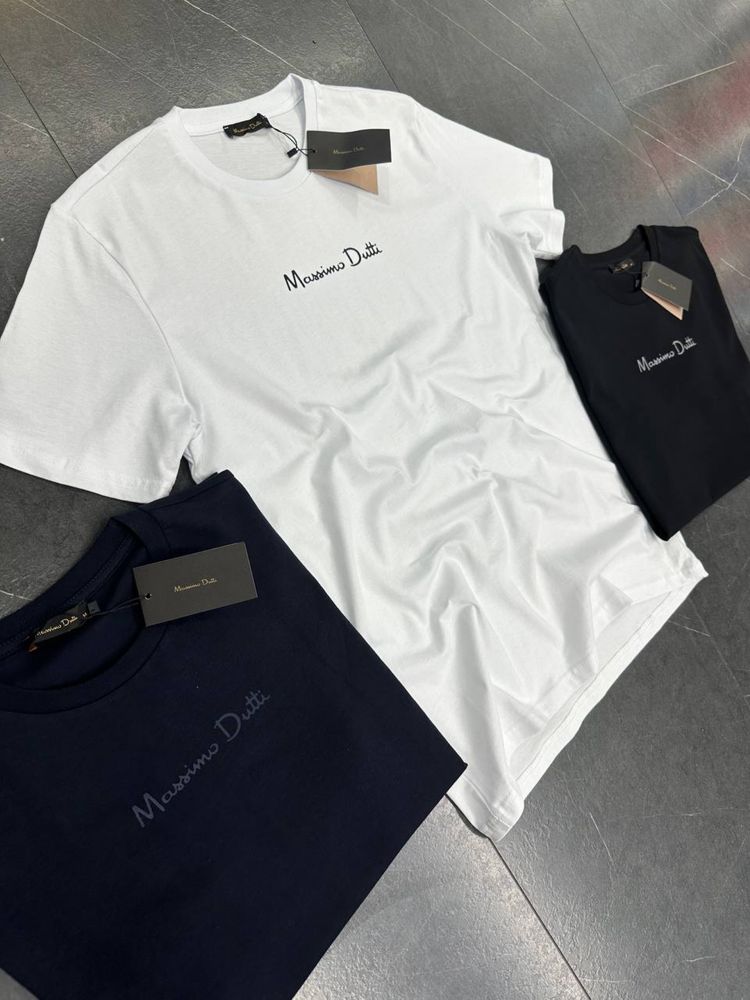Мужская футболка 100% хлопок massimo dutti