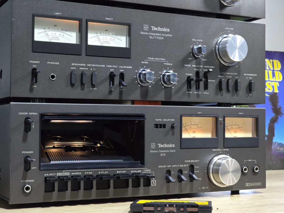 Linie audio TECHNICS, amplificator SU-7700K,deck RS-615, tuner ST-7300
