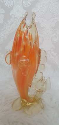 Рыбка СССР гутное цветное стекло винтаж коллекция 8 марта подарок приз
