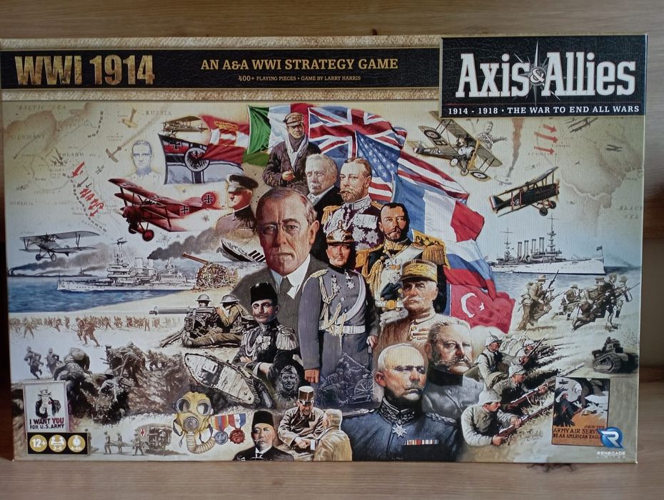 Vând Axis Allies 1914, impecabil, complet cu reguli traduse în română