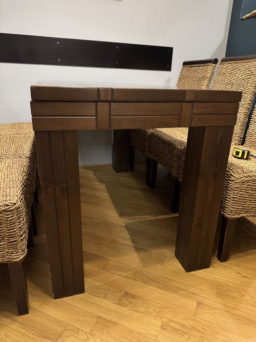 Трапезни столове от естествен ратан ! Маса трапезна масив