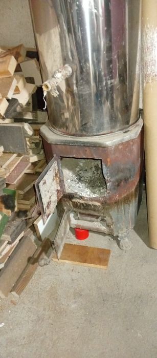 Boiler inox pe lemne