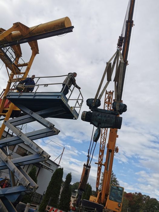 кран козлови 5т, Лк 25м.стоящ айтос 10,5м 5т подкранов път портален 2