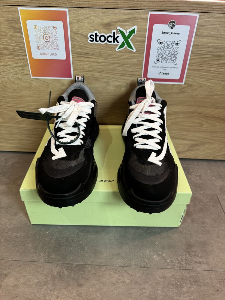 Sneakers OFF White Odsy 1000 , Black Leather Trainers,Poze reale 39-45