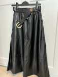 Fusta midi Zara piele eco
