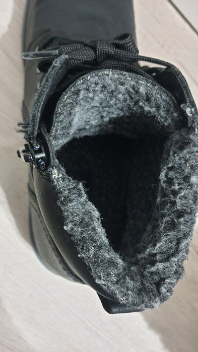 Ghete bărbați Lanetti – negre, îmblănite, confortabile