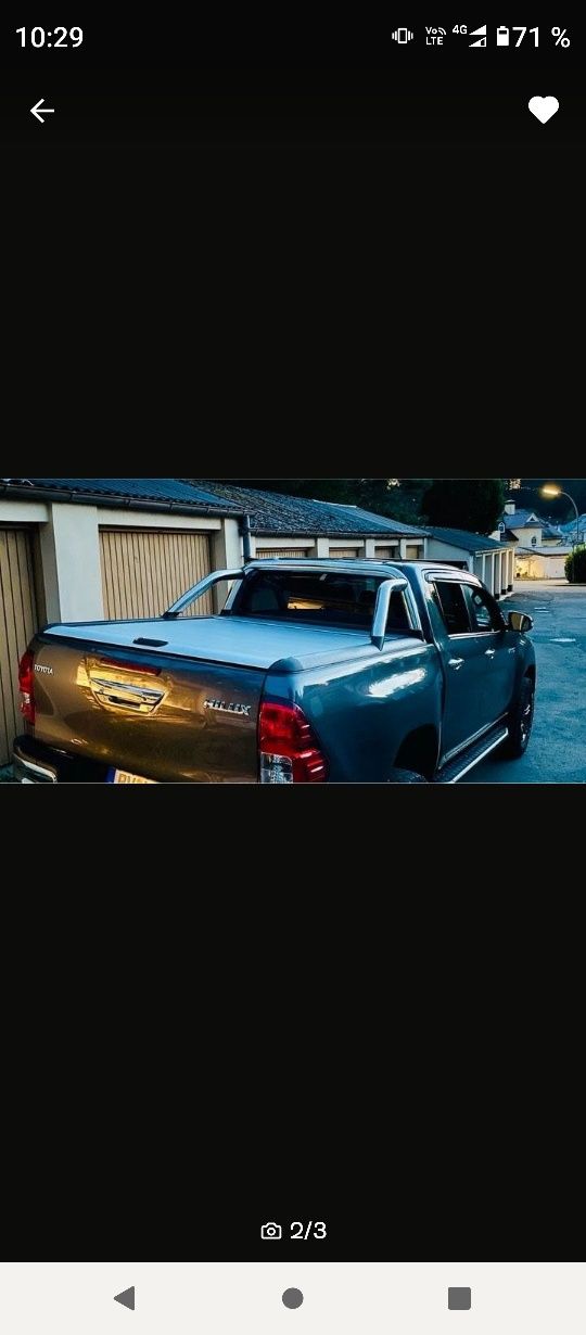 Vând rulou cu rollbar original Toyota Hilux