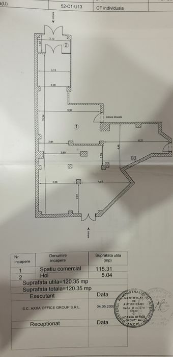 Inchiriez spațiu comercial 120 mp Topoloveni jud.Argeș
