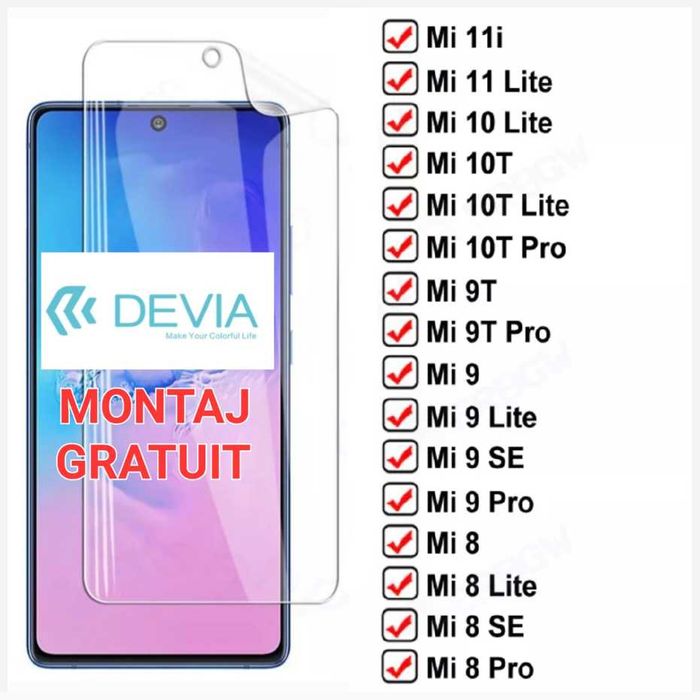 Folie Silicon Xiaomi Redmi Note 9 10 12 14 15 Pro T Ultra